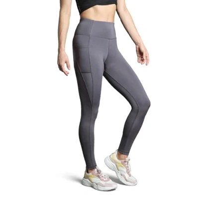 Image of DANISH ENDURANCE Gym Leggings, High Waisted, Zippered Rear Pocket, for Women, Grey, L