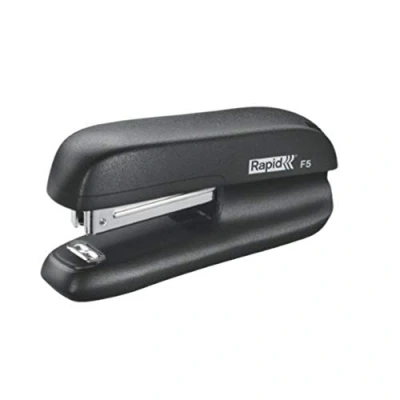 Image of Rapid F5 Mini Stapler, 10 Sheet Capacity, Stapling and Tacking, Compact Design, Black, 5000264
