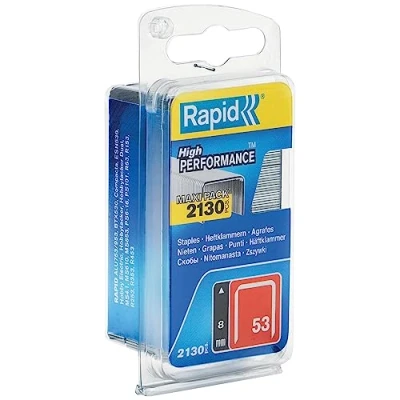 Image of Rapid High Performance Staples, No.53, Leg Length 8 mm, 5000742 2130 Pieces