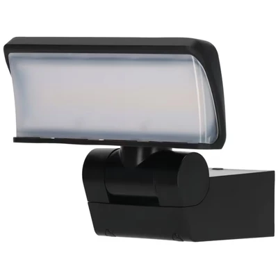 Image of Brennenstuhl LED Security Light WS 2050 S/LED Outdoor Floodlight 20W (1680lm, IP44, 3000K, Warm White Colour, Spotlight Head can be swivelled Horizontally and Vertically) Black