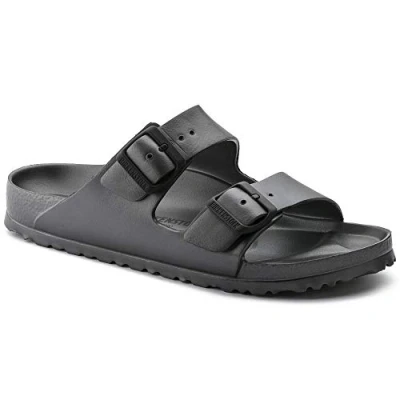 Image of Birkenstock Arizona Eva, Women&#039;s Sandals, Grey (Metallic Anthracite), 3.5 UK (36 EU)