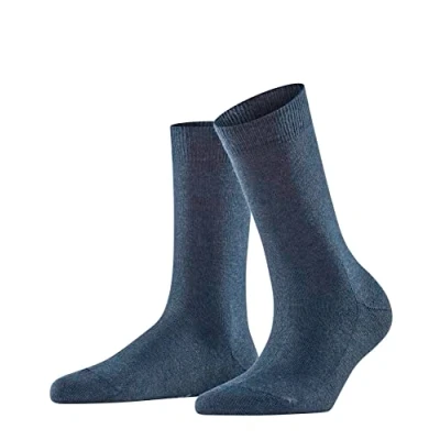 Image of FALKE Women&#039;s Family W SO Sustainable Cotton Plain 1 Pair Socks, Blue (Navy 6499) new eco friendly, 5.5 8