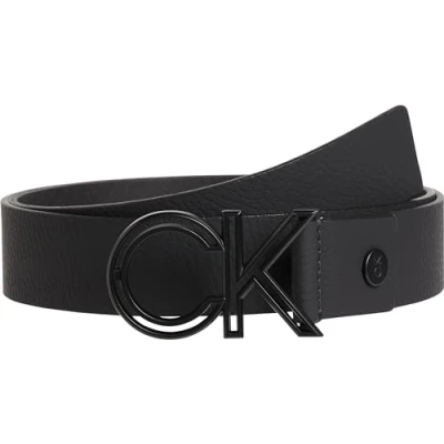 Image of Calvin Klein Men&#039;s Leather Belt, Black (Ck Smooth), 33,5 inches