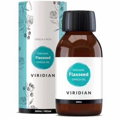 Image of Viridian 100% Organic Golden Flaxseed Oil 200ml