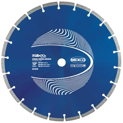Image of Mexco GPX10 8 General Purpose Concrete Diamond Blade, Cutting Disc for Non Abrasive Building Materials 300mm, 8mm Segment Height