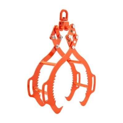 Image of VEVOR 28in Log Lifting Tongs, 4 Claw Heavy Duty Steel Grapple, 2650LBS Capacity, Swivel Graper Timber, Eagle Design, Skidding Tongs for Trucks, Tractors, Forklifts