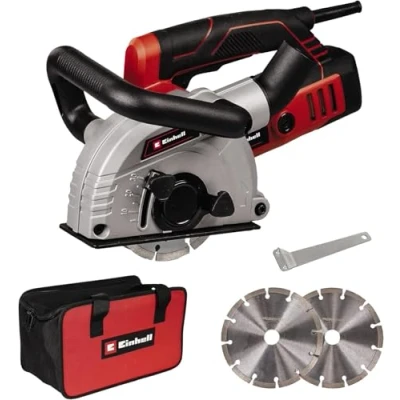 Image of Einhell TE MA 1500 Wall Cutter (1500 watts, stepless Cutting Depth Adjustment, Flexible Grinding Width Soft Start, incl. Bag + 2 Diamond Discs)