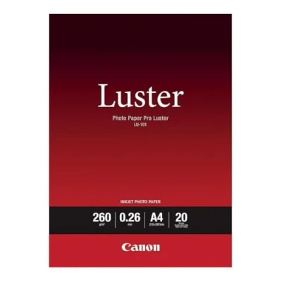 Image of Canon A4 Pro Luster Photo Paper (Pack of 20), White