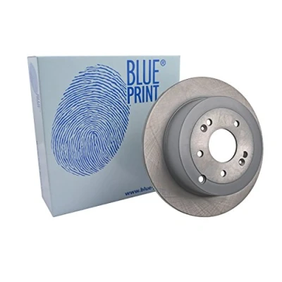 Image of 584112B000 Brake disc BLUE PRINT ADG043128 Rear Axle 302mm 11mm 5 Hole 114mm solid Coated HYUNDAI: Santa Fe 2, I