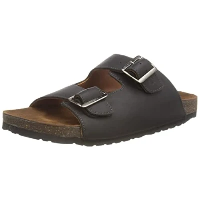 Image of Hush Puppies Men&#039;s Nash Slider Slide Sandal, Black, 8 UK