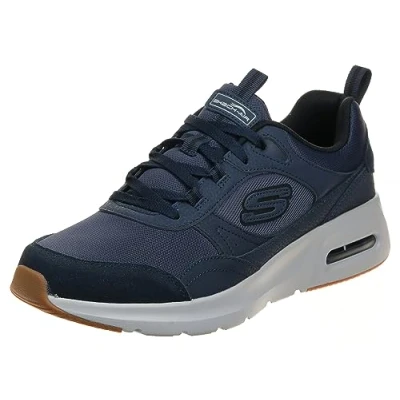 Image of Skechers Men&#039;s Tres Air Uno Trainers, Blue, 8 UK