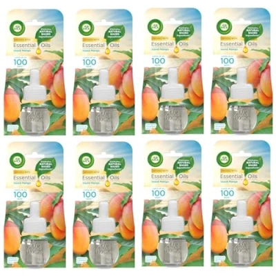 Image of Air Wick Island Mango Plug in Freshener Refill 19ml Pack of 8