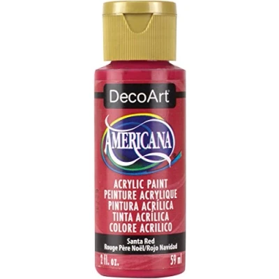 Image of Deco Art Americana Acrylic Multi Purpose Paint, Santa Red