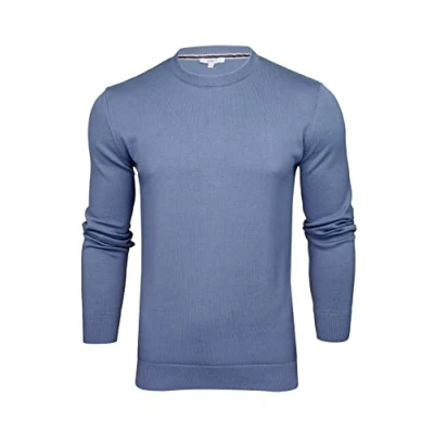 Image of Xact Mens Cotton Crew Neck Jumper (Royal Blue) XXL