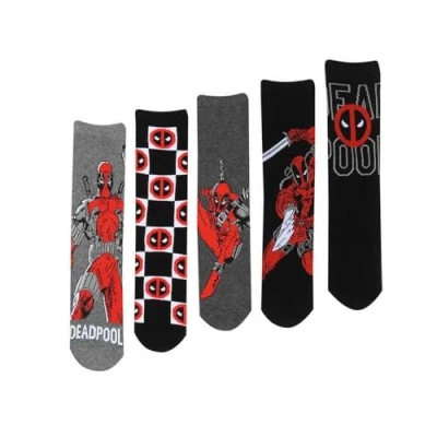 Image of Disney Marvel Deadpool Sock Gift Box Small Medium