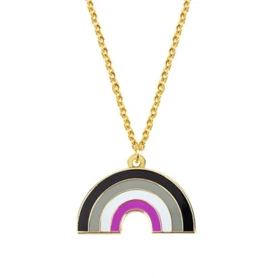Image of Sinwinkori Rainbow Pride Heart Shape Necklace LGBT Gay Gift Jewelry