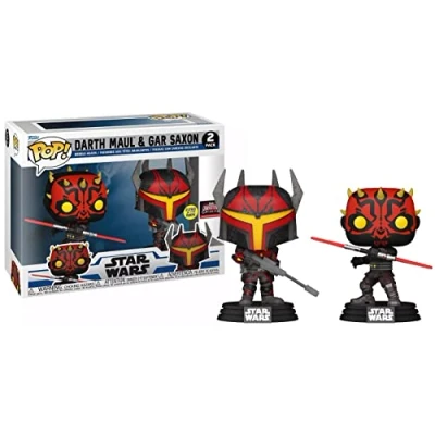 Image of Funko POP Darth Maul &amp; GAR Saxon Glow Dark 2 Pack