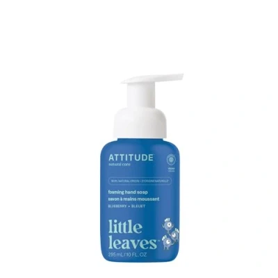 Image of ATTITUDE Foaming Hand Soap for Kids, EWG Verified, Dermatologically Tested, Plant and Mineral Based Ingredients, Vegan, Blueberry, 295 mL