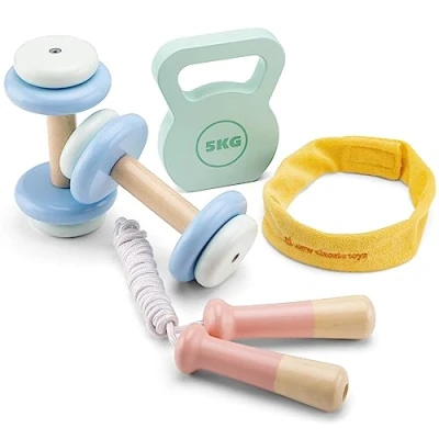 Image of New Classic Toys Wooden fitness set