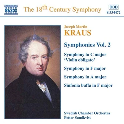 Image of Joseph Martin Kraus Symphonies Vol. 2 1999 German CD album 8.554472