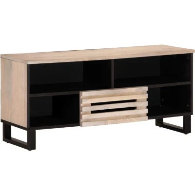 Image of vidaXL TV Cabinet 100x34x46 cm Solid Wood Mango