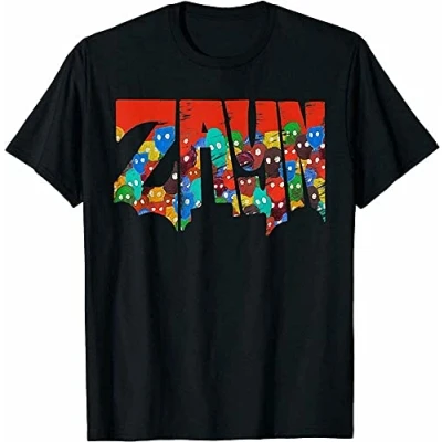 Image of Zayn Malik Nil Faces Logo Cotton Shirt Top Short Sleeve Mens T Size XXL Black