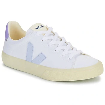 Image of Veja Campo Trainers, Women&#039;s, Size: 3, White/swan/lavande Imitation leather/ textile