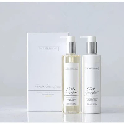 Image of White Company Fresh Grapefruit, Jasmine &amp; Orange Flower Hand Nail Gift Set