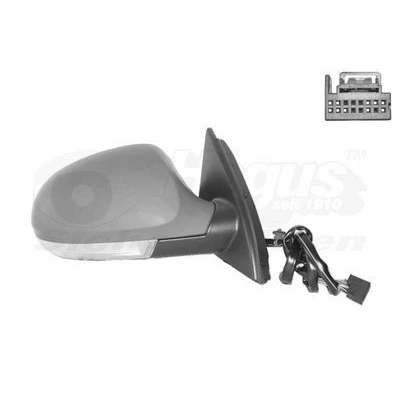 Image of 3C0857522, 3C0857538A, 3C0857538AGRU, 3C1857508CL, 3C1857508CL9B9 Wing mirror VAN WEZEL 5839818 VOLKSWAGEN: Passat B6 Saloon, Variant