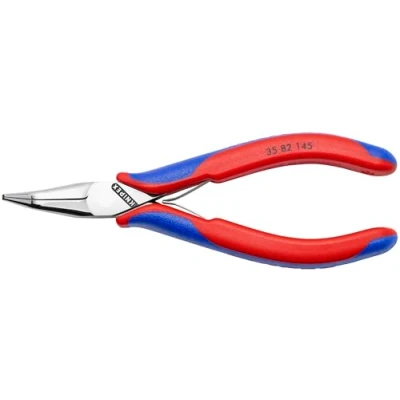 Image of KNIPEX Tools Electronics Pliers, Half Round Tips, 45 Degree Angled, Multi Component (3582145)
