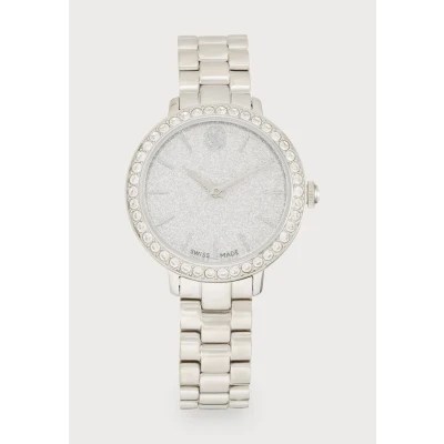 Image of Swarovski Matrix 3 Link Metal Bracelet, Stainless Steel Shiny, Silver