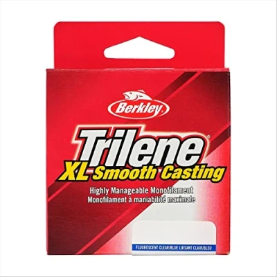Image of Berkley Trilene® XL®, Fluorescent Clear/Blue, 10lb 4.5kg, 110yd 100m Monofilament Fishing Line, Suitable for Freshwater Environments