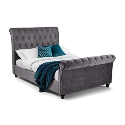 Image of Julian Bowen Valentino Bed, Grey, King
