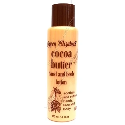 Image of Queen Elisabeth Cocoa Butter Hand &amp; Body Lotion Natural Protection From Sun And Wind 400 ml