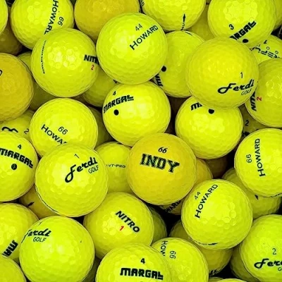 Image of Second Chance 24 Yellow Optic Mix Golf Balls with Carry Bag