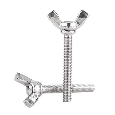 Image of 8 Types 5 Parts/Bag M5 304 Stainless Steel Wing Butterfly Screws Bolts Machine Closure Reusable Packaging Socialme EU (M5 x 40 mm)