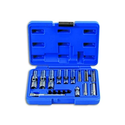 Image of Laser 6424 Specialist Thin Wall Glow Plug Socket Set 1/4&quot;D, 3/8&quot;D 18pc