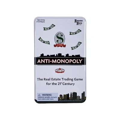 Image of University Games Anti Monopoly Travel Tin, 1487