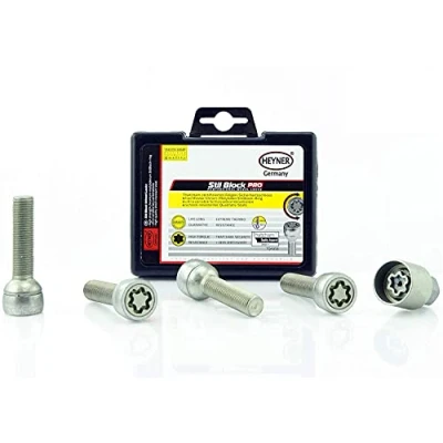 Image of HEYNER GERMANY Fits Mercedes Vito Locking Wheel Nuts Set 4 Car Security Locks Anti theft 599/5