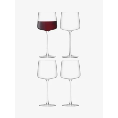Image of LSA Metropolitan Wine Glass 400ml Clear Set of 4 Dishwasher Safe MW03