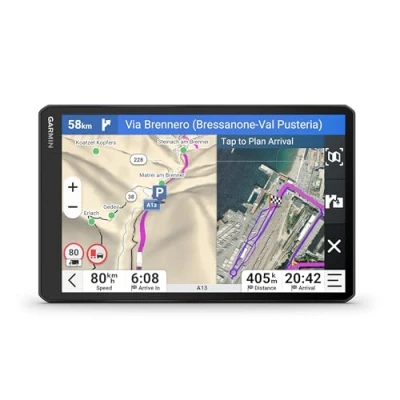 Image of Garmin dēzl LGV1020, HGV Truck GPS Sat Nav, 10&quot; display, Voice Control, Wind Radar, Custom Routing, Birdseye Direct Satellite Imagery, Truck/Trailer Services, EU maps, Live Traffic