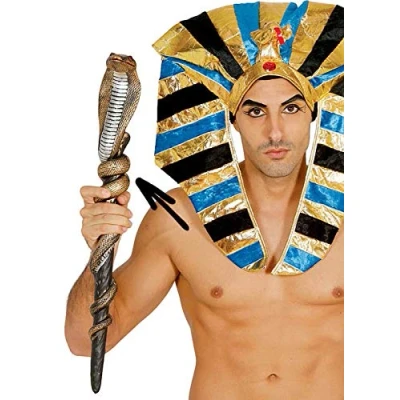 Image of Magic Box Egyptian Pharaoh Cobra Gold Snake Staff Sceptre