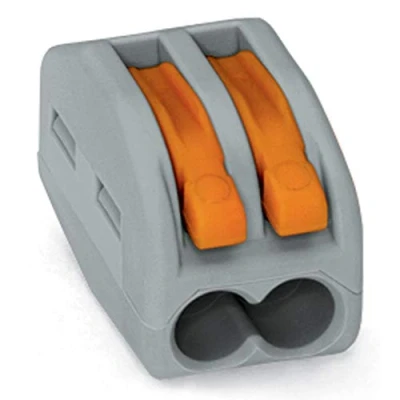 Image of 25x Wago 222 412 Classic Connection Clamp with Actuator Lever 2 Way Socket