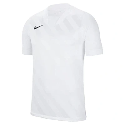 Image of Nike Men&#039;s M NK DRY CHALNG III JSY SS T Shirt, White/White/Black, XL
