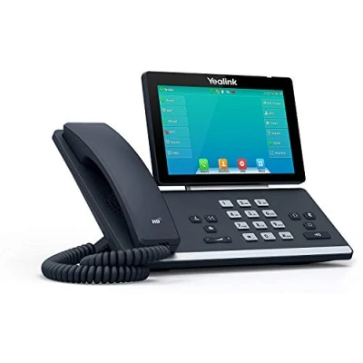 Image of Yealink SIP T57W Premium Level IP Power over Ethernet Corded Business Phone with Optima HD Voice Technology and 7 Inch Adjustable Touch Screen LCD Display (800 x 480 Pixel) Black