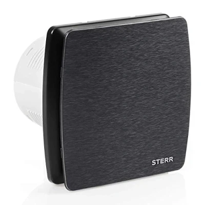 Image of STERR Black Quiet Bathroom Fan 100 mm / 4&quot; LFS100 QB