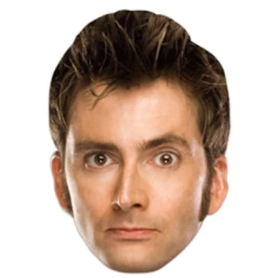 Image of STAR CUTOUTS BBC SM128 David Tenth Doctor, One Size, Solid, Tennant Mask