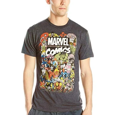 Image of Marvel Men&#039;s T Shirt, Charcoal Heather, 3XL