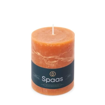Image of Spaas Rustic Pillar Candle 80/110 mm 65h, Orange