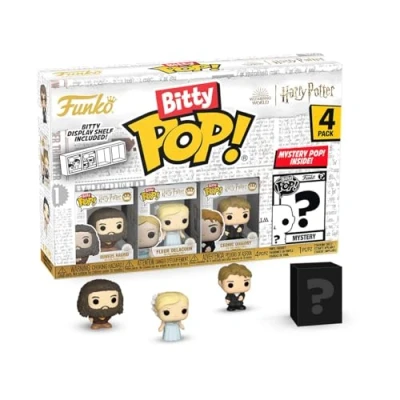 Image of Funko Bitty Pop! HP GoF Hagrid 4pk and A Surprise Mystery Mini Figure 0.9 Inch (2.2 Cm) Harry Potter Collectable Stackable Display Shelf Included Gift Idea Party Bags Stocking
